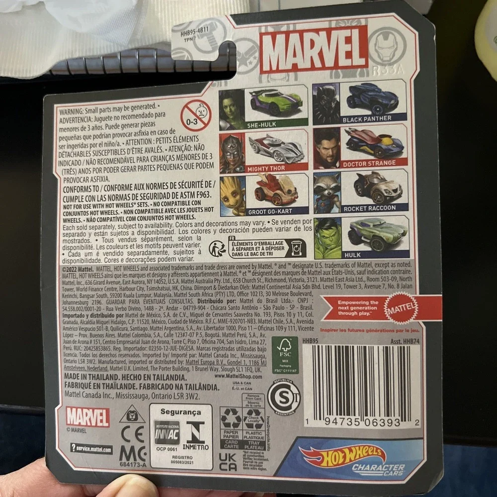 Hot Wheels Marvel Groot Go-Kart‎ Comic Version Character Car New 2022